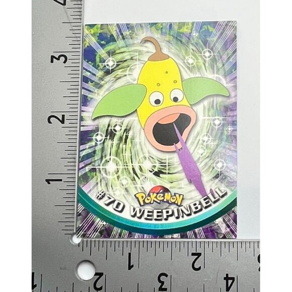 Weepinbell Pokemon Card Topps #70 TV Animation Edition Series Black Logo - Picture 3 of 5